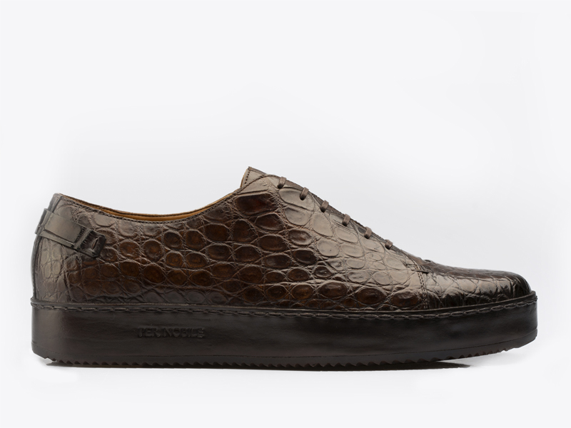 Кеды из кожи крокодила пошив обуви на заказ pernobile.com